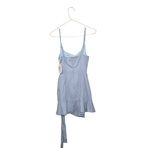 NWT! Princess Polly Cottage Hill Mini Dress Blue Adjustable Straps Size 4 Small - Picture 3 of 9